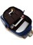 Tuval Sırt Çantası Kadın Rahat Öğrenci Schoolbag Üç Parçalı Set (Gri) 3