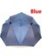Süper Serin Kişilik Çift Üst Severler Çift Şemsiye Güneşli Yağmur Şemsiye (Mavi) 2