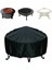 Su Geçirmez Veranda Yangın Çukur Kapak Siyah Uv Koruyucu Izgara Barbekü Barınak Açık Bahçe Barbekü Kapak Gölgelik Mobilya Kapakları (75 * 30 Cm) 2
