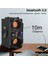 8d Surround Ses Bluetooth Hoparlör Taşınabilir Karaoke Partisi Hoparlör Sistemi Kablosuz Subwoofer Destek USB / Tf Kart / Aux / Fm | Taşınabilir Hoparlörler (Siyah) 2