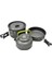 Ultra Işık Alüminyum Alaşım Kamp Tencere Eşyaları Açık Pişirme Çaydanlık Piknik Sofra Kettle Pot Kızartma Tava 3 Adet / Takım | Açık Hava Tablosu(Yurt Dışından) 1