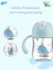 Bebek Sippy Kayışı Kupası Yerçekimi Topu Içecek Su Besleme Çocuklar Yenidoğan Sızdırmaz V Tipi Saman Tottichoked Kolu Infantil Şişe | Kupalar (Mavi)(Yurt Dışından) 3