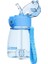 Çocuklar Saman ile 300 ml Şeffaf Çocuk Spor Su Şişesi Güvenlik Pp Bebek Anti Choked Sippy Besleme Öğrenme Bardak | Bardaklar (Mavi) 1