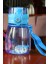 Çocuklar Saman ile 300 ml Şeffaf Çocuk Spor Su Şişesi Güvenlik Pp Bebek Anti Choked Sippy Besleme Öğrenme Bardak | Bardaklar (Mavi) 3
