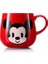 Seramik Kupası Ofis Su Kupası Yaratıcı Sevimli Büyük Kapasiteli Karikatür Çift Kupa Kupası | Kupalar (Kırmızı Mickey) 1