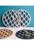 6 Adet Yuvarlak Yemek Masası Mat Içecek Bardak Dizayn Mutfak Yalıtım Hot Pad Silikon Placemat (14.5 Cm) 4