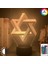 3D Optik Akrilik Gece Işık Lambası Mogen David Ev Dekorasyon Için Renk Değişen Nightlight Hediye Kalkanı David Masa Lambası | Masa Lambaları 1