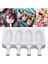 21 cm Silikon Dondurma Kalıp Dıy Ev Yapımı Popsicle Kalıpları Dondurucu Suyu 4 Hücre Büyük Boy Ice Cube Tepsi Popsicle Varil Maker Kalıp | Dondurma Makineleri (Beyaz) 3