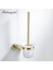Falangshi Banyo Aksesuarları Robe Hooks Havlu Yüzük Tuvalet Fırçası Tutucu Sabunluk Banyo Donanım Seti Altın Fırçalanmış WB8834 | Banyo Donanım Setleri(Yurt Dışından) 2