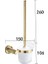 Falangshi Banyo Aksesuarları Robe Hooks Havlu Yüzük Tuvalet Fırçası Tutucu Sabunluk Banyo Donanım Seti Altın Fırçalanmış WB8834 | Banyo Donanım Setleri(Yurt Dışından) 3