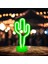 Relaxays LED Kaktüs Neon Tablo Için Masa ve duvar, Pille Çalışan, Parti Dekor ve Gece Lambası, Yeşil, Pp(Yurt Dışından) 3