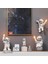 Modern Astronot Masa Lambası Art Deco Reçine Lamba Masa Yatak Odası Lamba Yaratıcı Oturma Odası Loft Dekorasyon Uzay Adam Masası Işık LED (Duvar Lambası Altın) 3