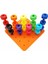 Yaratıcı Çocuklar Erken Öğrenme Tırnak Yapı Taşı Istifleme Peg Kurulu Set Toddlers Çocuklar Eğitici Oyuncaklar Çocuk Hediyeler Için 2