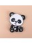 5 Adet Panda Silikon Hayvan Bebek Diş Kaşıyıcı Kemirgen Yenidoğan Çiğneme Emzik Zincir Aksesuarları Diş Hediye | Bebek Dişleri (Gri) 2