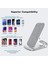 10W Kablosuz Şarj iphone 11 / Xr / Xs / Xs Max / x / 8 / Se 2020 ve Samsung Galaxy S20 / S10 / S10 + / S9 / S9 + NOTE10, Vb, (Gri) (Yurt Dışından) 4