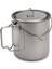 Ultralight Titanyum Kupası Açık Taşınabilir Kupa Kamp Malzemeleri Piknik Su Fincan Katlanabilir Kolu ile 300 ml / 400ML / 450ML / 750ML | Açık Hava Tablosu 1