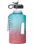 2.2l Motive Edici Su Şişesi Geniş Ağız, Taşınabilir Degrade Spor Şişesi (Yeşil Pembe)(Yurt Dışından) 3