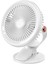 WT-F18 Masaüstü Taşınabilir Klip Fan Ring Light (Beyaz) (Yurt Dışından) 1