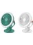 WT-F18 Masaüstü Taşınabilir Klip Fan Ring Light (Beyaz) (Yurt Dışından) 2