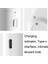 DF-F23 USB Taşınabilir Bladess Turbo El Taş Taşına Fan (Beyaz) (Yurt Dışından) 2
