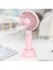 Masaüstü Taşınabilir El Taşınağı Mini Sessiz Fan, Renk: X1 Pembe (Yurt Dışından) 3