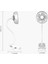 QW-F13 Multi Function Mini USB Şarj Sessiz Klipli Elektrikli Fan Tablo Lambası, 3 Hız Kontrolü (Beyaz) (Yurt Dışından) 2