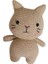Sütlü Kahve Miniş Pisi Uyku Arkadaşı Amigurumi Organik Oyuncak 1