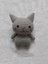 Gri Miniş Pisi Uyku Arkadaşı Amigurumi Organik Oyuncak 1