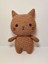 Kahverengi Miniş Pisi Uyku Arkadaşı Amigurumi Organik Oyuncak 1