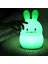 Tavşan LED Gece Işık Dokunmatik Sensör Karikatür Silikon Bunny Masa Lambası Yatak Odası Başucu Lambası Çocuk Çocuklar İçin Bebek Hediye | LED Gece Işıkları (Yurt Dışından) 4