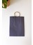 Naturel Büküm Saplı Lacivert Karton Çanta 5 Adet 18X8X24 1