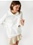 Işleme Detaylı Kapüşonlu Sweatshirt Kanguru Cepli 1
