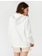 Işleme Detaylı Kapüşonlu Sweatshirt Kanguru Cepli 4