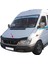 Mercedes Sprinter 2000 - 2006 Ön Kaput Koruyucu Rüzgarlığı Piano Black 3.2 mm Kalın Plastik 3