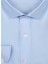 GM1007100426 Klasik Yaka Slim Fit Düz Mavi Erkek Gömlek 2