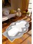 Salon Halısı Klasik Modern Gri Kaydırmaz Kesme Yıkanabilir Ince Halı Tüysüz Kilim 1