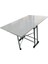 Katlanır 8 Kişilik Montajı Yapılmış MDF Mutfak Masası Lake Beyaz 4
