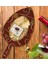 Gift Retro Motif Tasarımlı Yaprak Şeklinde Doğal Ahşap Servis ve Sunum Tabağı Model 1 2