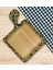 Gift Retro Motif Tasarımlı Kare Şeklinde Doğal Ahşap Servis ve Sunum Tabağı Model 8 5