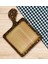 Gift Retro Motif Tasarımlı Kare Şeklinde Doğal Ahşap Servis ve Sunum Tabağı Model 12 5