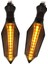 2x Motosiklet Akan LED Dönüş Sinyal Göstergesi Işık Uyarı Lambası Evrensel (Yurt Dışından) 2