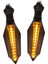 2x Motosiklet Akan LED Dönüş Sinyal Göstergesi Işık Uyarı Lambası Evrensel (Yurt Dışından) 4