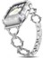 Apple Watch Uyumlu 3 44MM Halka Tasarımlı Göz Alıcı Dizayn Metal Kordon (Kasa Koruma Dahil Değildir) 1
