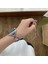 Apple Watch Uyumlu 3 44MM Halka Tasarımlı Göz Alıcı Dizayn Metal Kordon (Kasa Koruma Dahil Değildir) 5