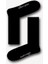 Düz Siyah Erkek Atletik Çorap 1