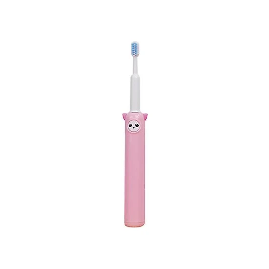 USB Şarj Edilebilir Çocuk Elektrikli Diş Fırçası (Pembe)
