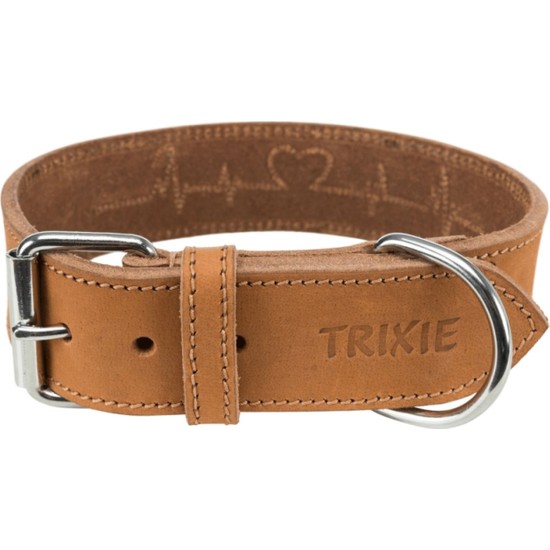 Trixie Köpek Boyun Tasması, Kalın Deri, M:38-47CM/40MM, Kahverengi