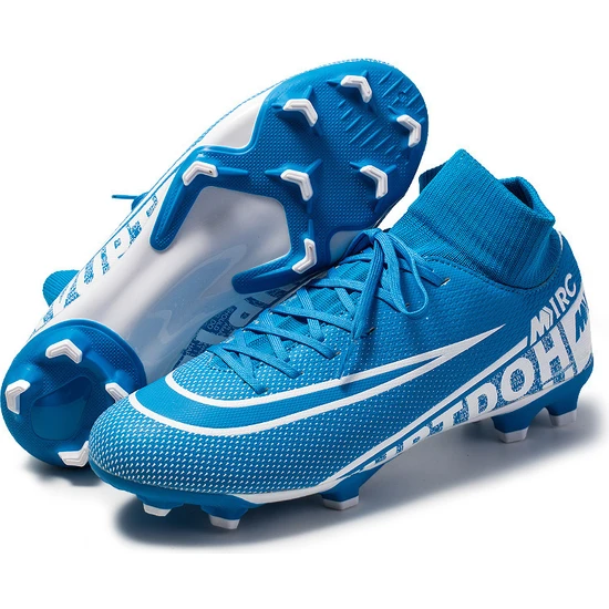 Xcity Futbol Ayakkabıları Erkekler Nefes Chuteira Futebol Kapalı Yüksek Top Futbol Kramponları Çim Futbol Cleats Sneakers Çocuklar Ag Futbol Ayakkabısı (Yurt Dışından)