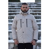 Freemen Erkek Kapüşonlu, Polar Astarlı, Kışlık Mont & Kaban & Parka