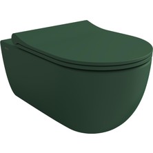 Bocchi V-Tondo Asma Klozet Mat Yeşil 1416-027-0128 Kapak Dahil